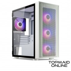 CASING TECWARE ATX MICRO NEXUS AIR M TG ARGB ( WHT )