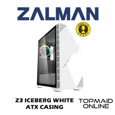 CASING ZALMAN Z3 ICEBERG ATX MID TOWER CASING (WHITE)