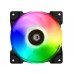 FAN ID-COOLING LED 12CM DF-TRIO RGB 2000RPM 3PCS PACK W/CONTROLLER (BLK)