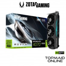 VGA ZOTAC GAMING PCIE GF RTX4070 TI SUPER 16GB DDR6X 256BIT TRINITY BLACK EDITION