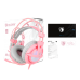 HEADSET SADES WIRED GAMING A6 PINK