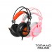 HEADSET SADES WIRED GAMING A6 PINK